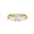 1.21 Ct Oval Cut Moissanite Solitaire Engagement Ring 14K Yellow Gold Plated