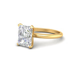 Load image into Gallery viewer, 3.50Ct Radiant Cut Moissanite Women Solitaire Ring 14K Yellow Gold Plated